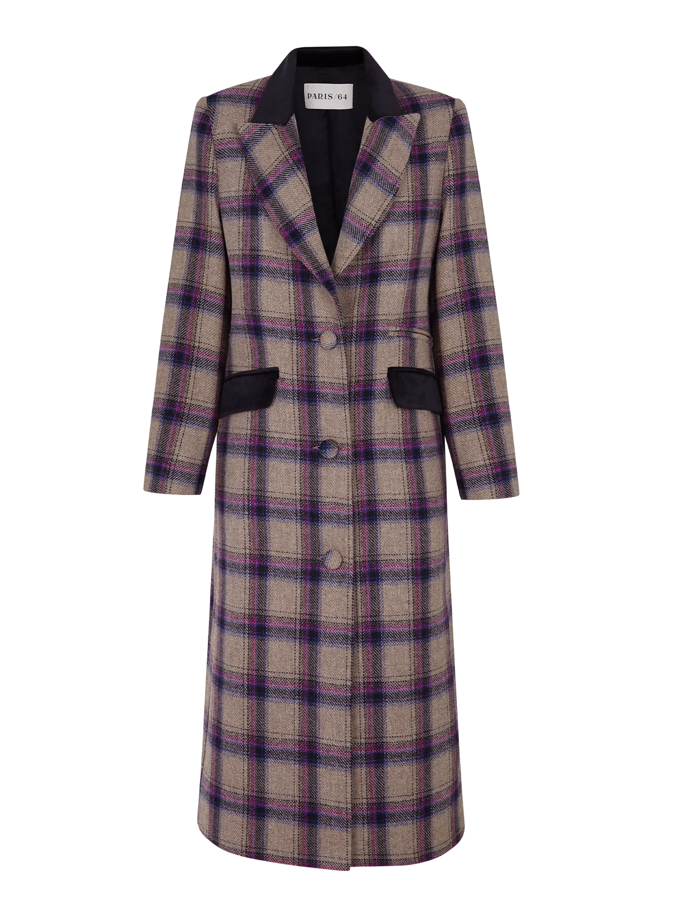 Abrigo Dominique Grey & Purple - Image 6