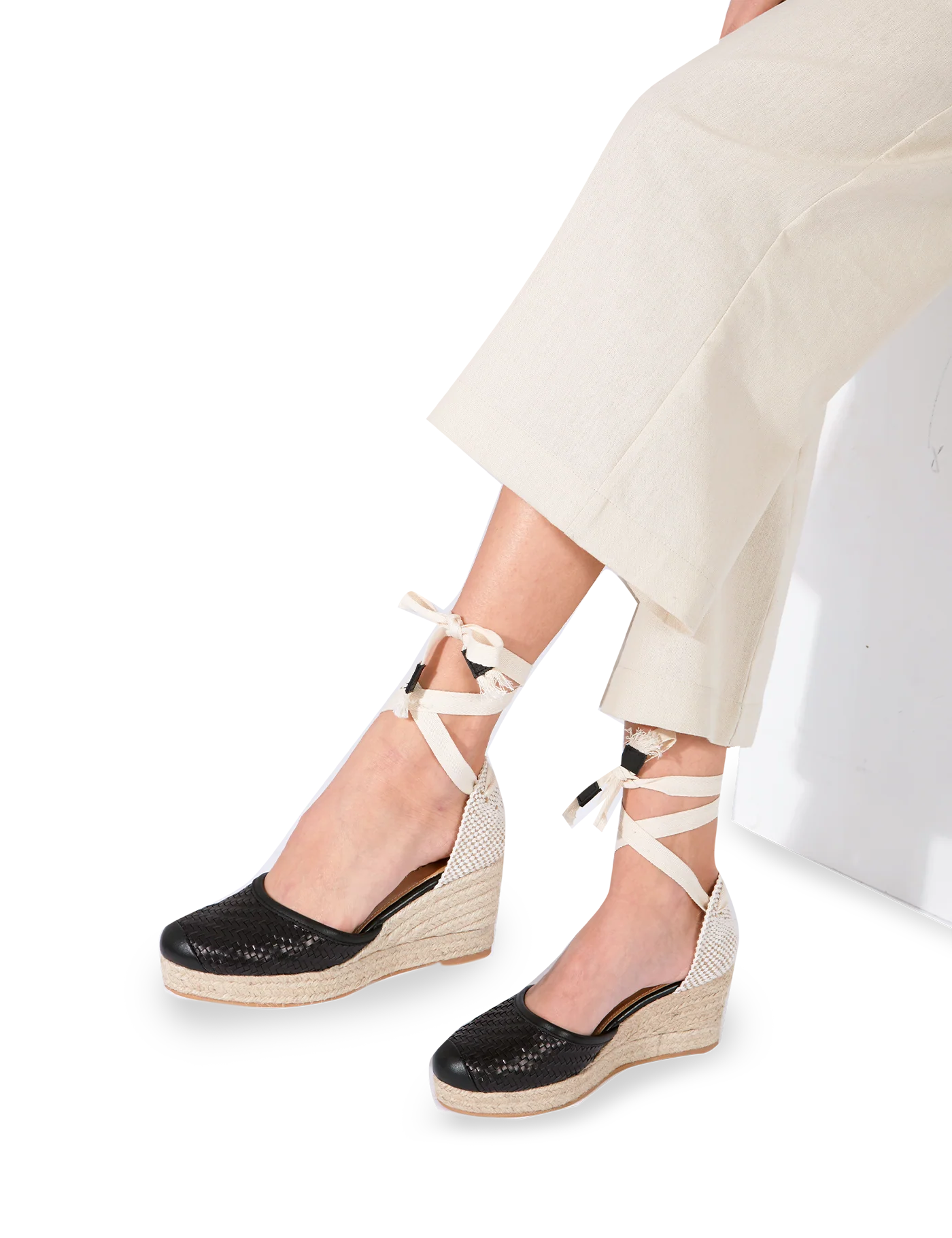 Alpargata Bianca Provence Black 7 cm - Image 9