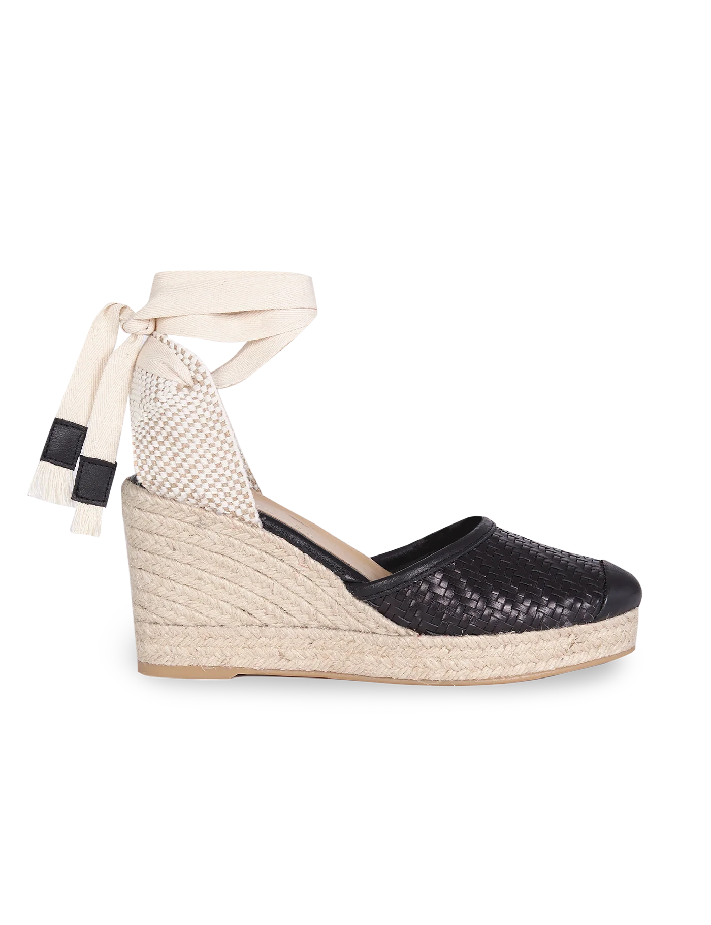 Alpargata Bianca Provence Black 9 cm - Image 5