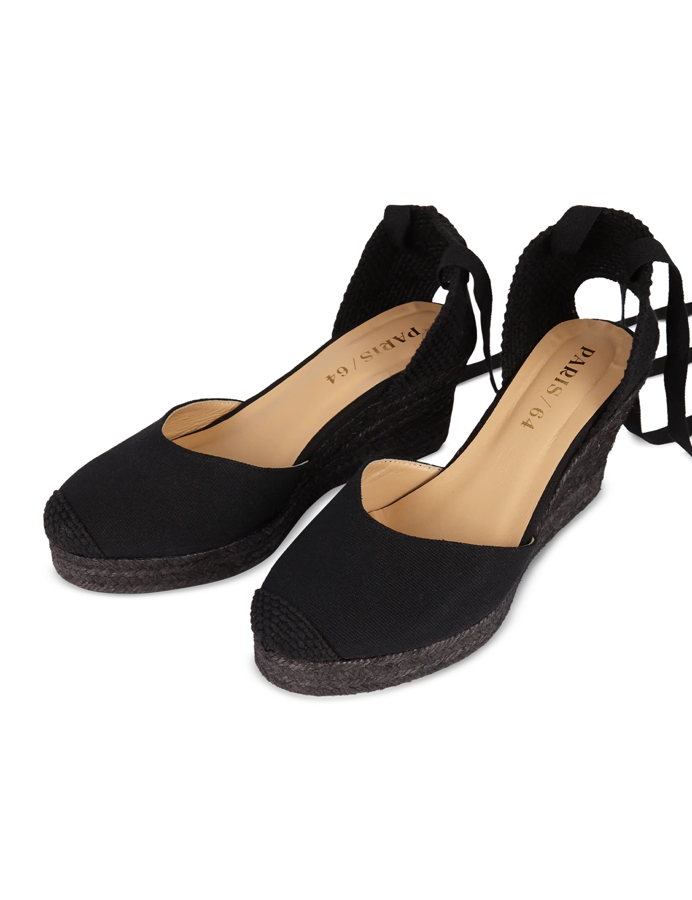 Alpargata Bianca Lino Total Black 7 cm - Image 5
