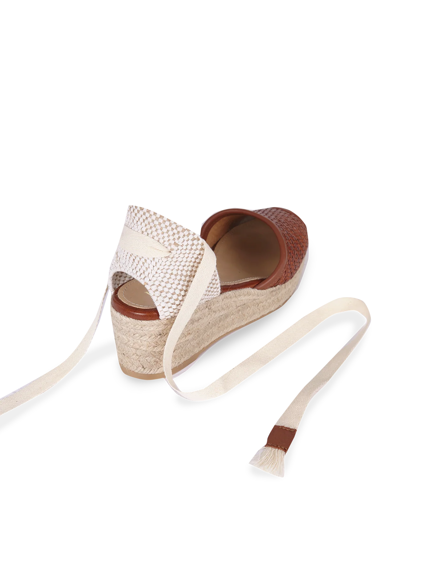 Alpargata Mini Bianca Provence Brown 5 cm - Image 3