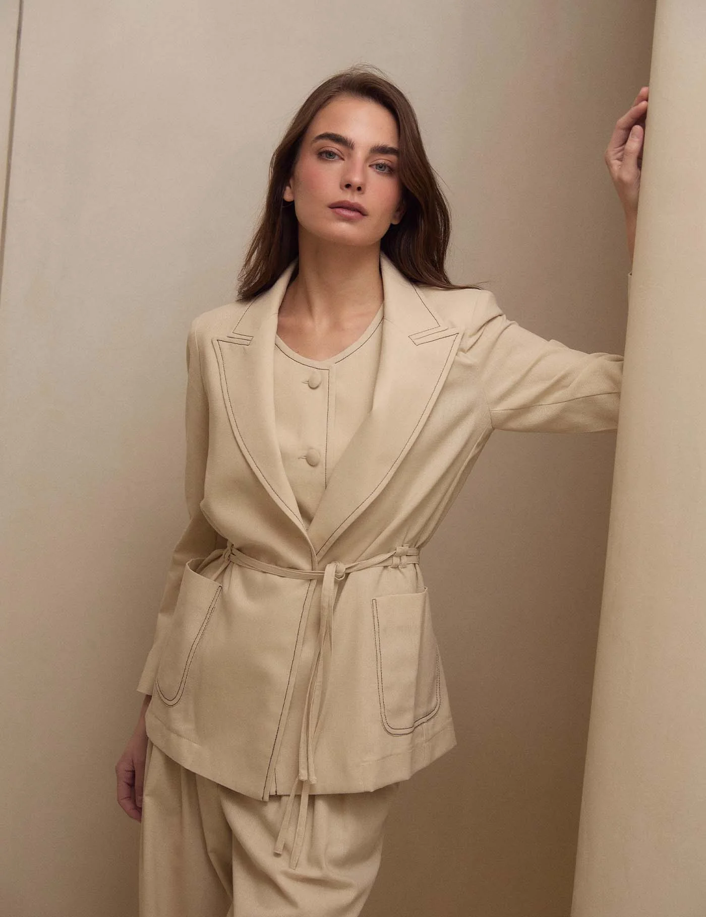 Blazer Adrien Sand