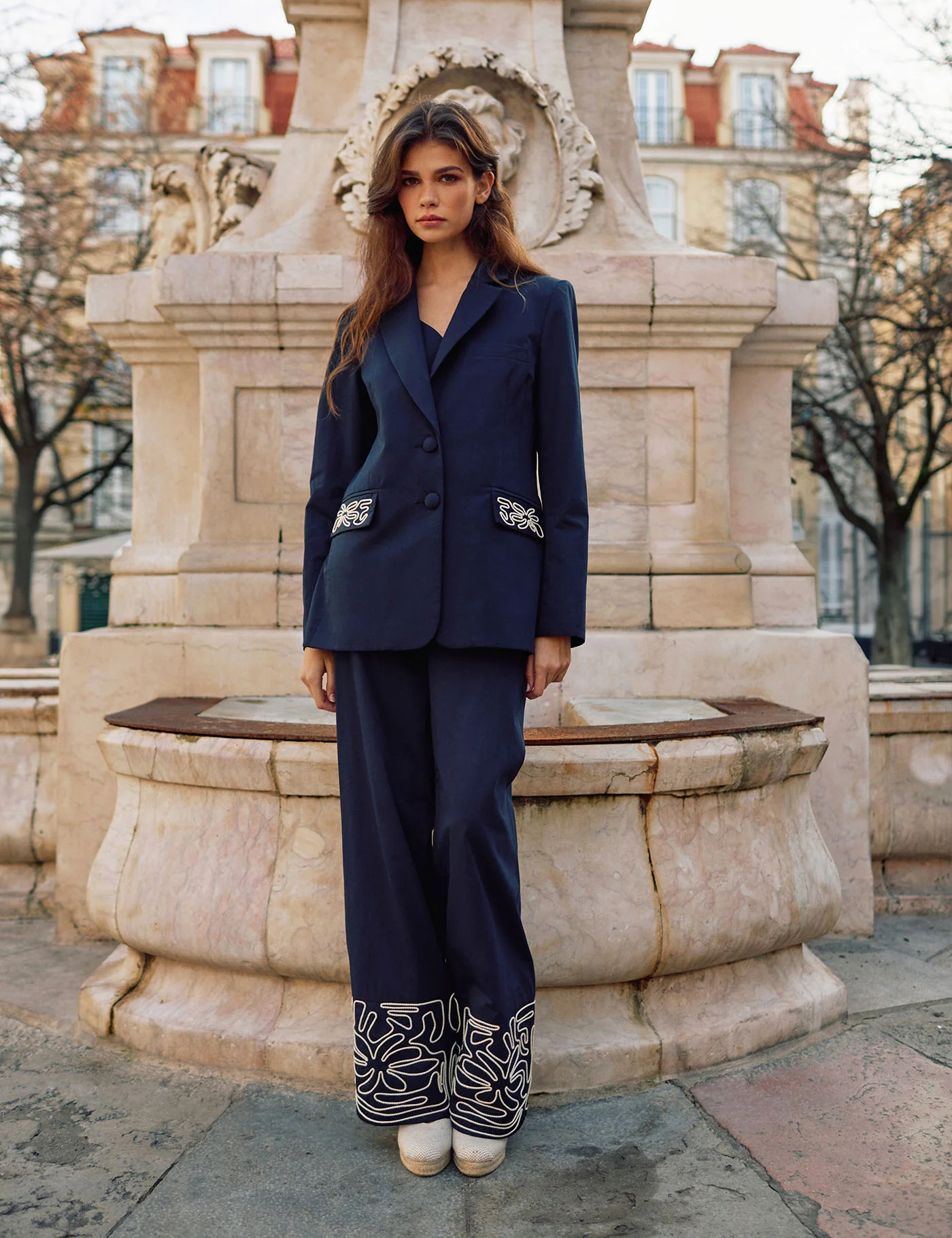 Blazer Atelier Brodé Marine - Image 4