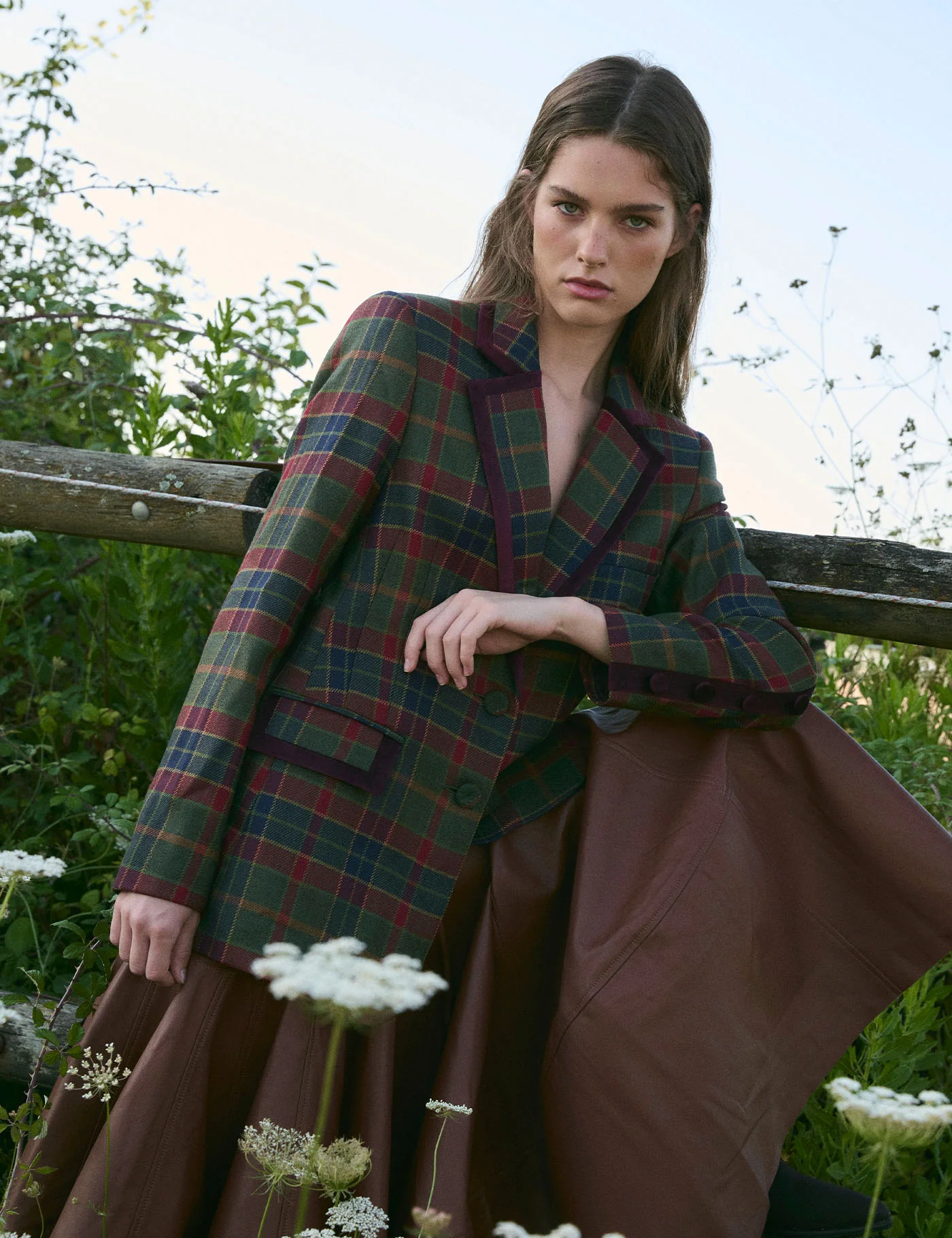 Blazer Atelier Green & Red