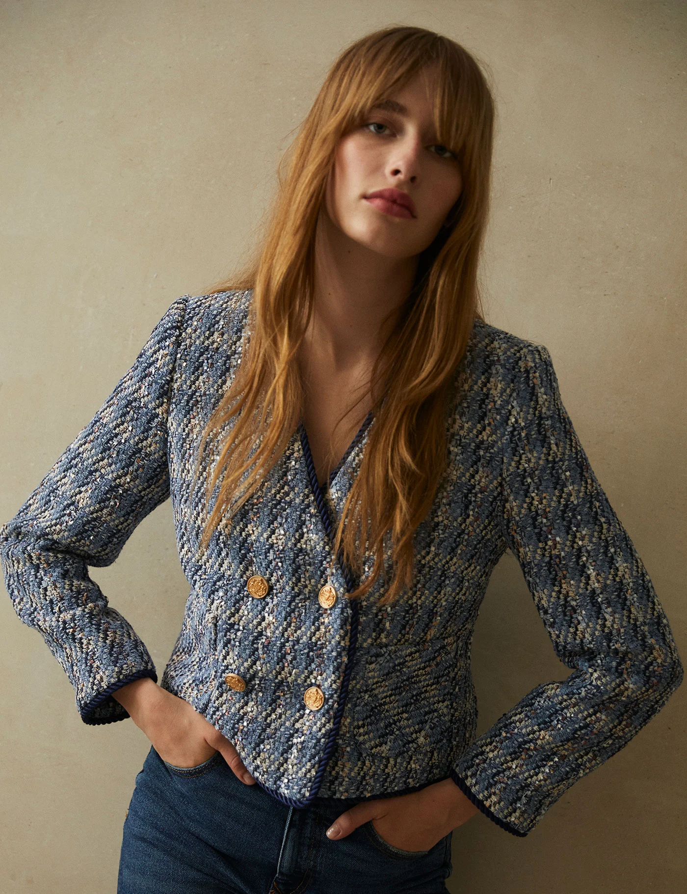 Blazer Helen Tweed Blue - Image 3