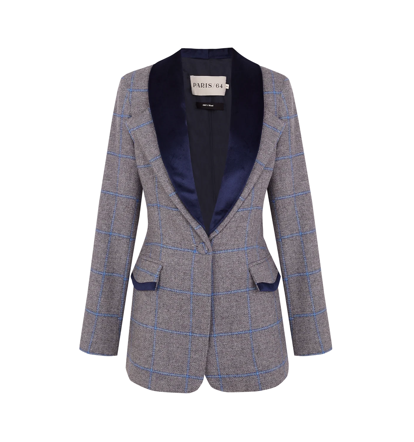Blazer Odette Grey & Blue - Image 2