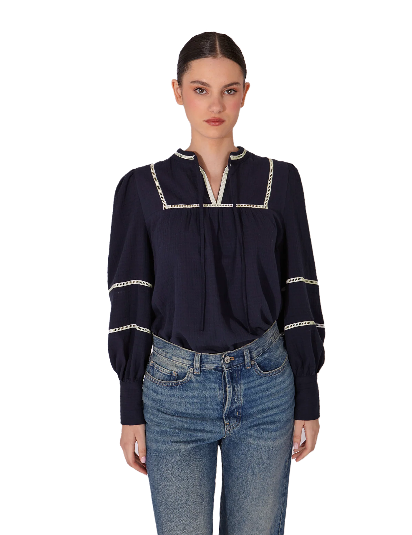 Blusa Brigitte Marine - Image 6