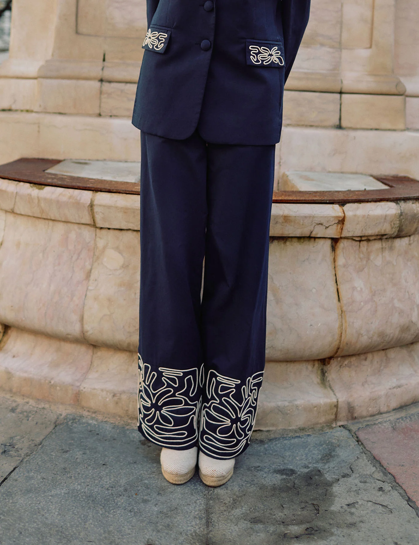 Pantalón Atelier Brodé Marine - Image 3