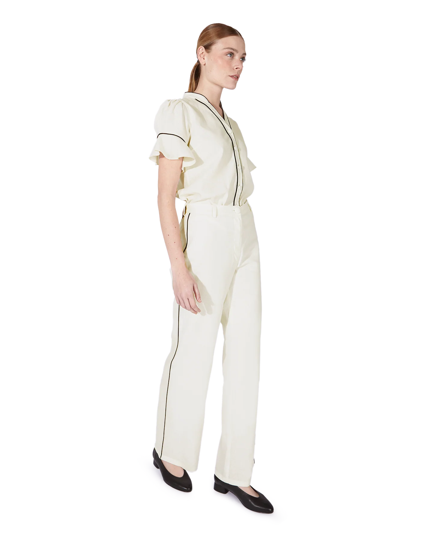 Pantalón Blair Cream & Black - Image 5