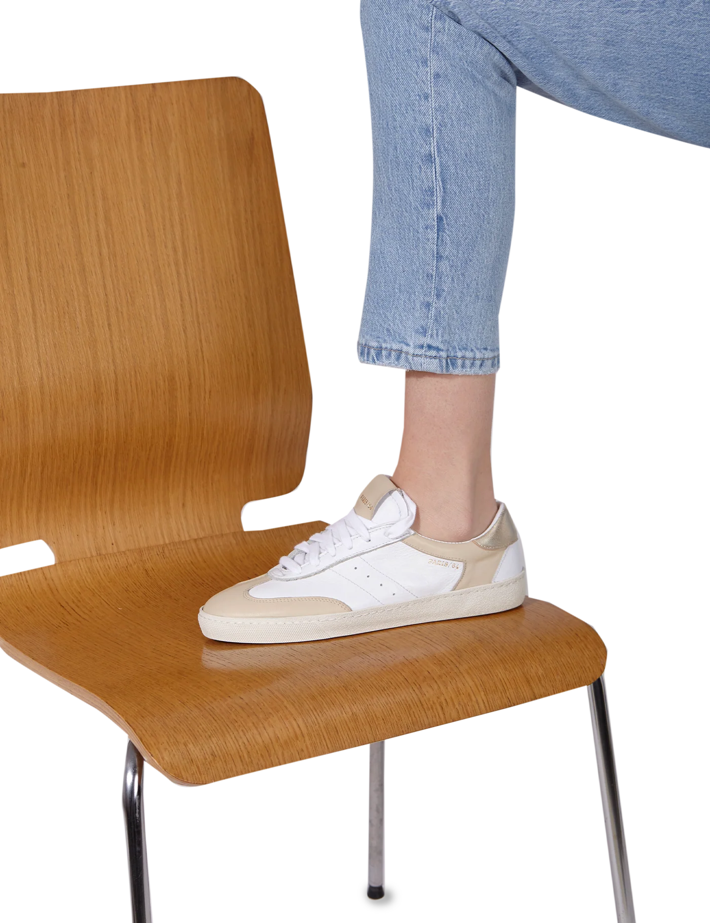 Sneaker Retro P64 White & Cream - Image 5