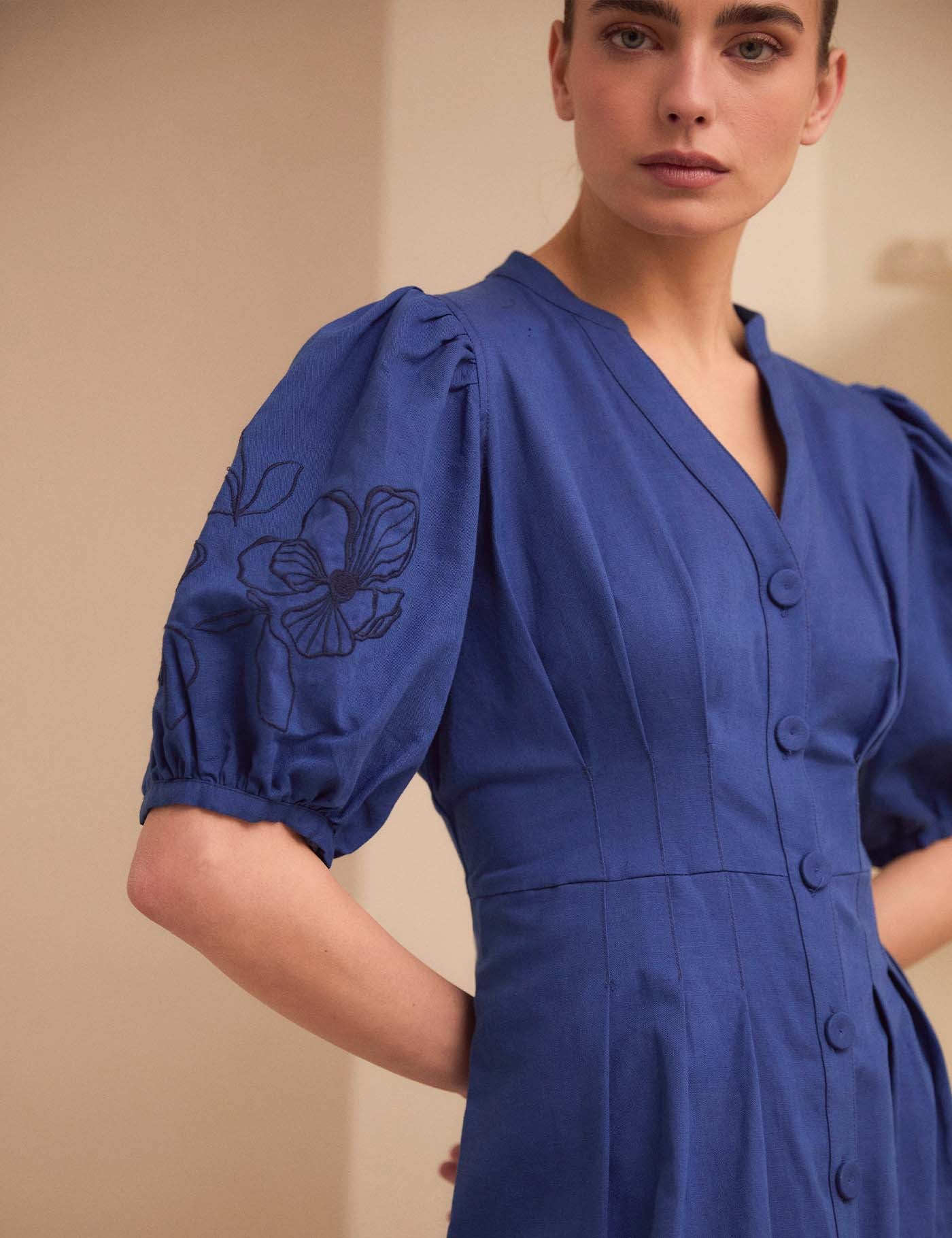 Vestido Galilea Fleur Night Blue - Image 3