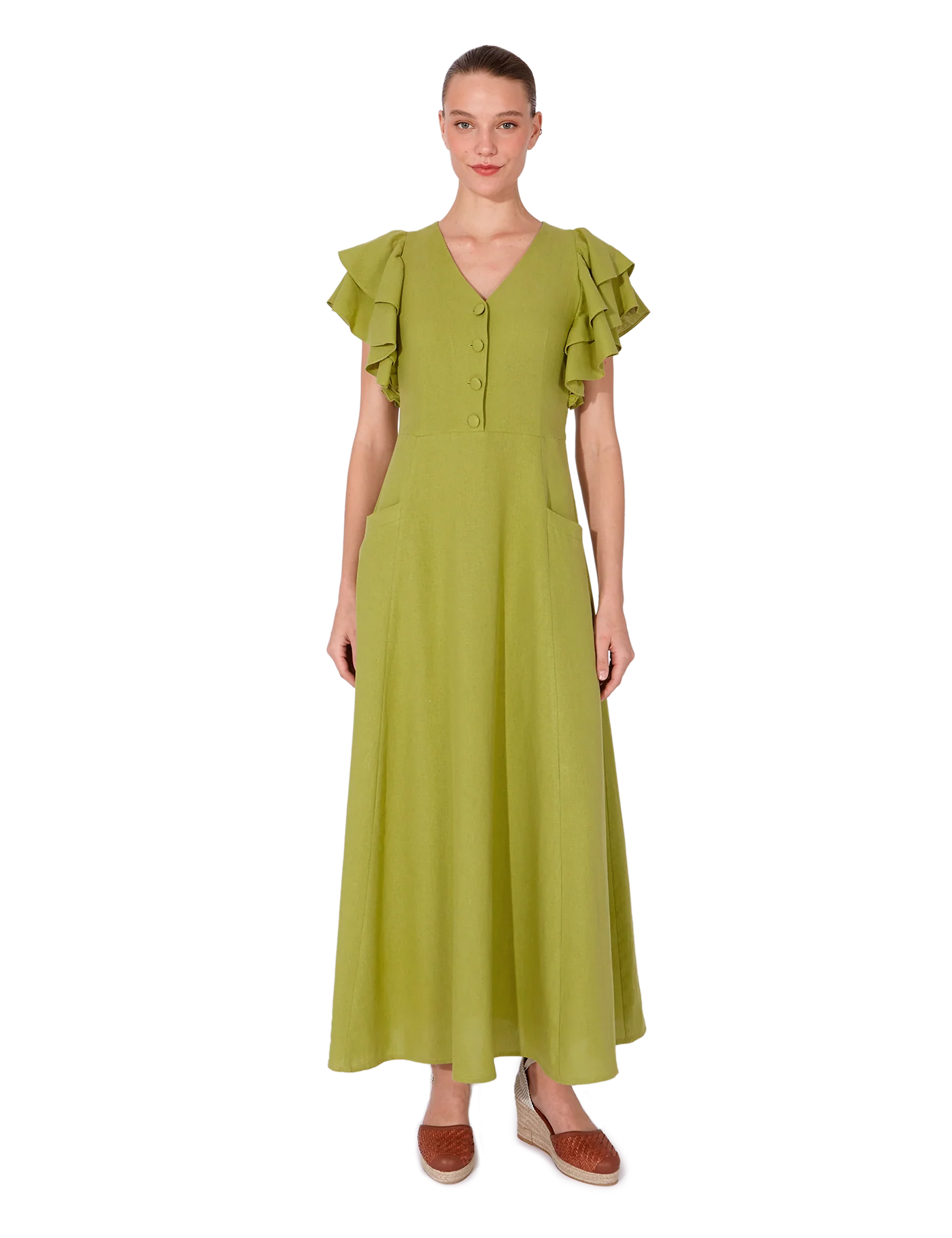 Vestido Manuela Pistache - Image 6