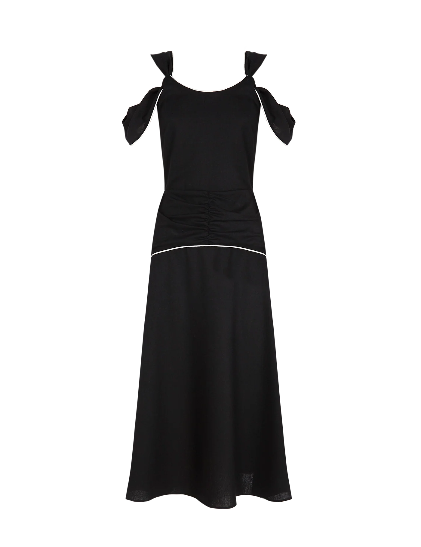 Vestido Nicolle Black & Cream - Image 6