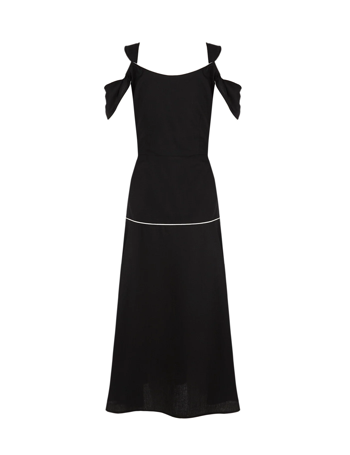 Vestido Nicolle Black & Cream - Image 7