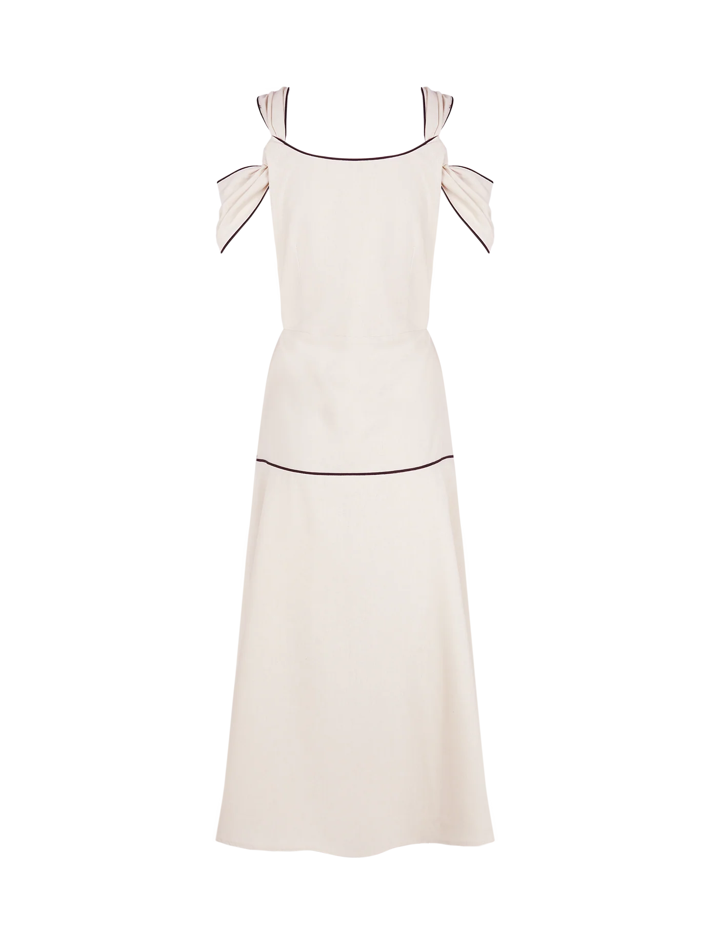 Vestido Nicolle Sand & Black - Image 3