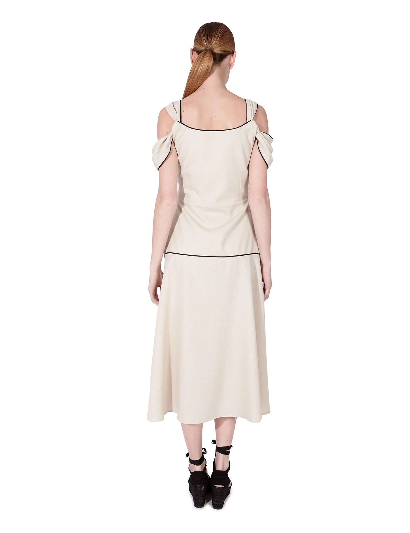 Vestido Nicolle Sand & Black - Image 7
